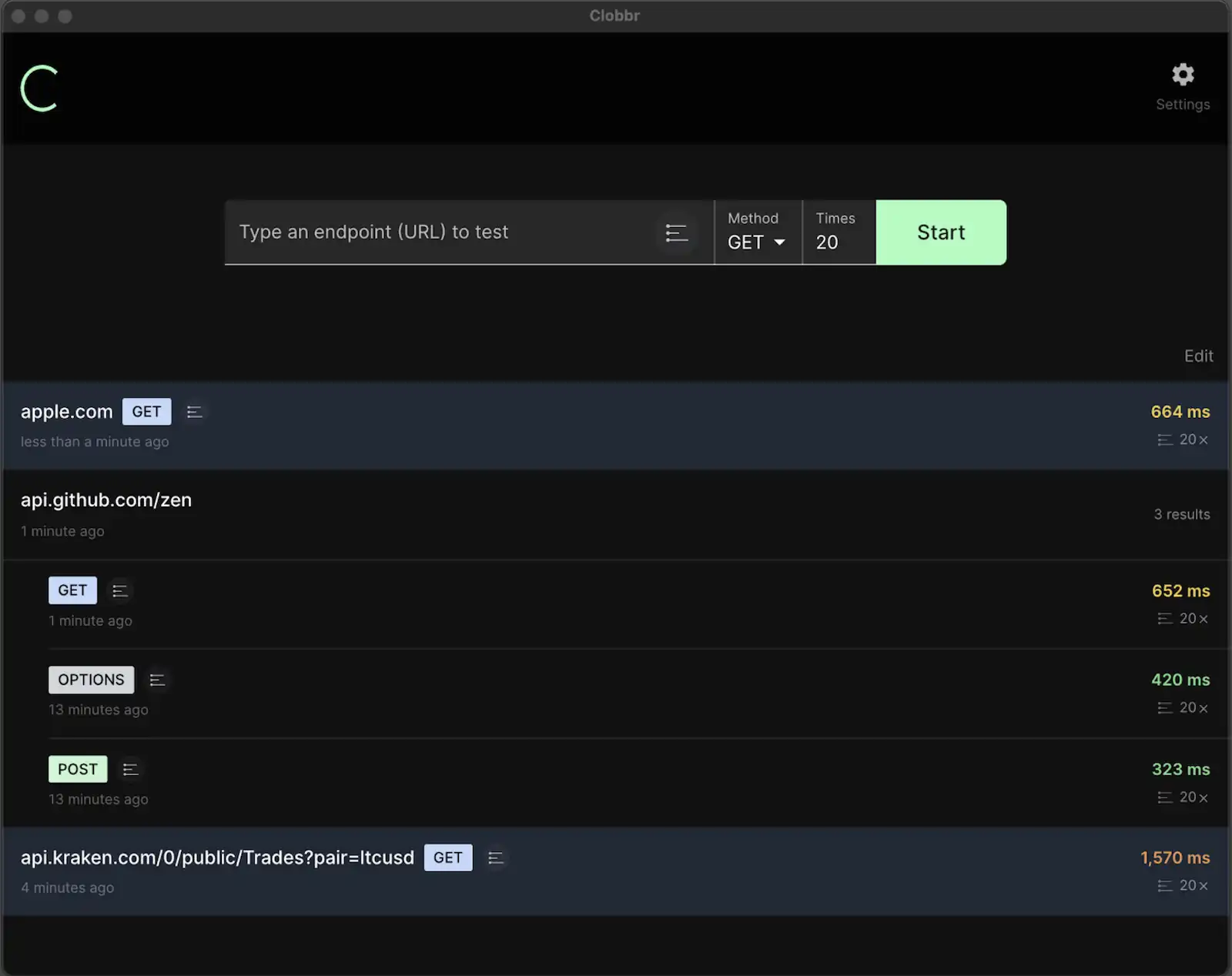 Vocal'Ease dashboard